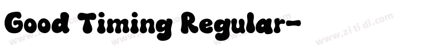 Good Timing Regular字体转换